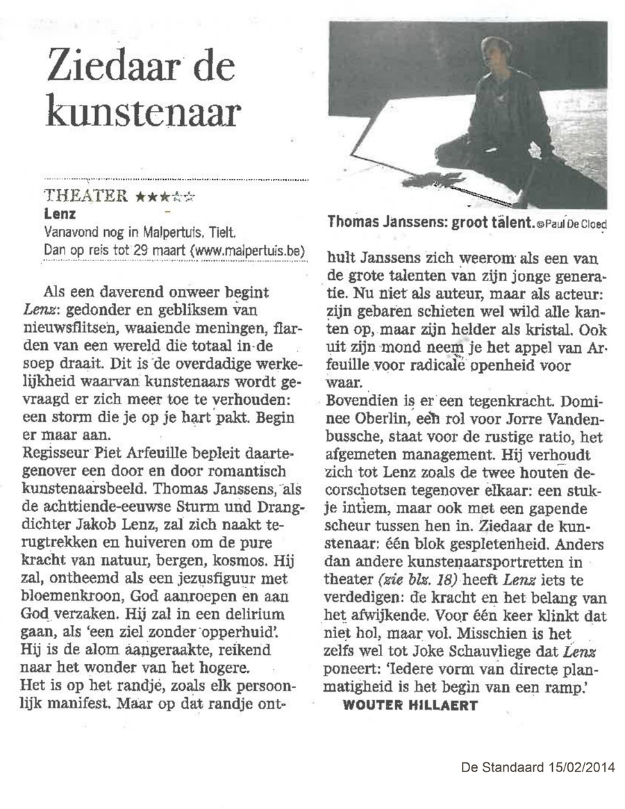 20140215_Lenz_DeStandaard_recensie_WouterHillaert